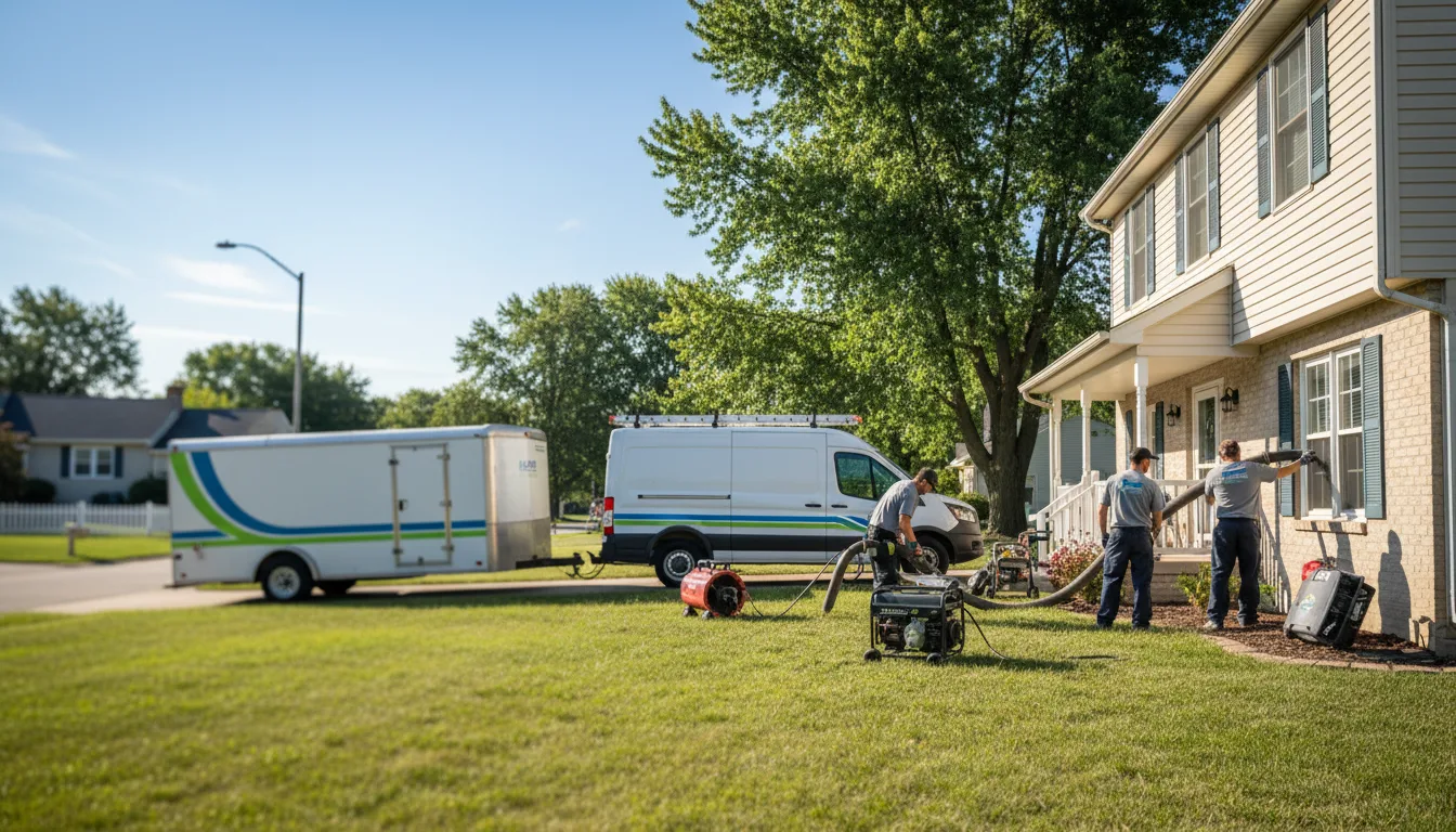 Flooded Basement Restoration And Cleanup With Repair in Jamestown, OH near me